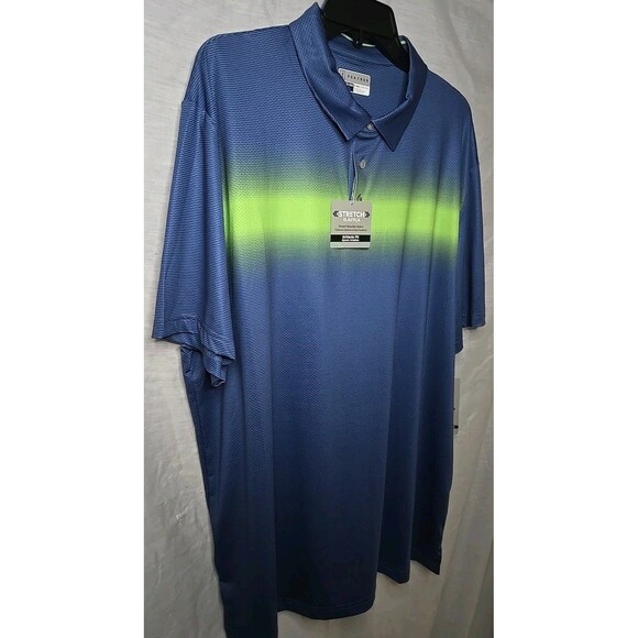 NWT PGA Tour Pro Series Stretch Polo Shirt Sz XXL True Navy - Picture 3 of 9